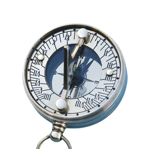 Stanley London Pocket Compass 1885 Sundial and Compass Gold - Picture 2 of 3